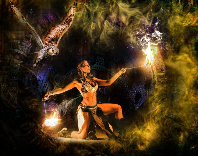 девушка маг